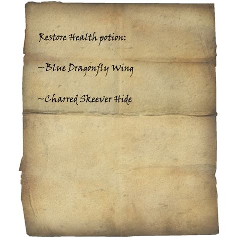 skyrim restore health ingredients